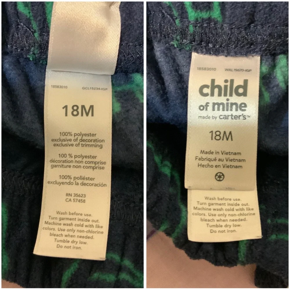 Like New Carter’s 2 Pc Dinosaur print Pants & Tee Toddler